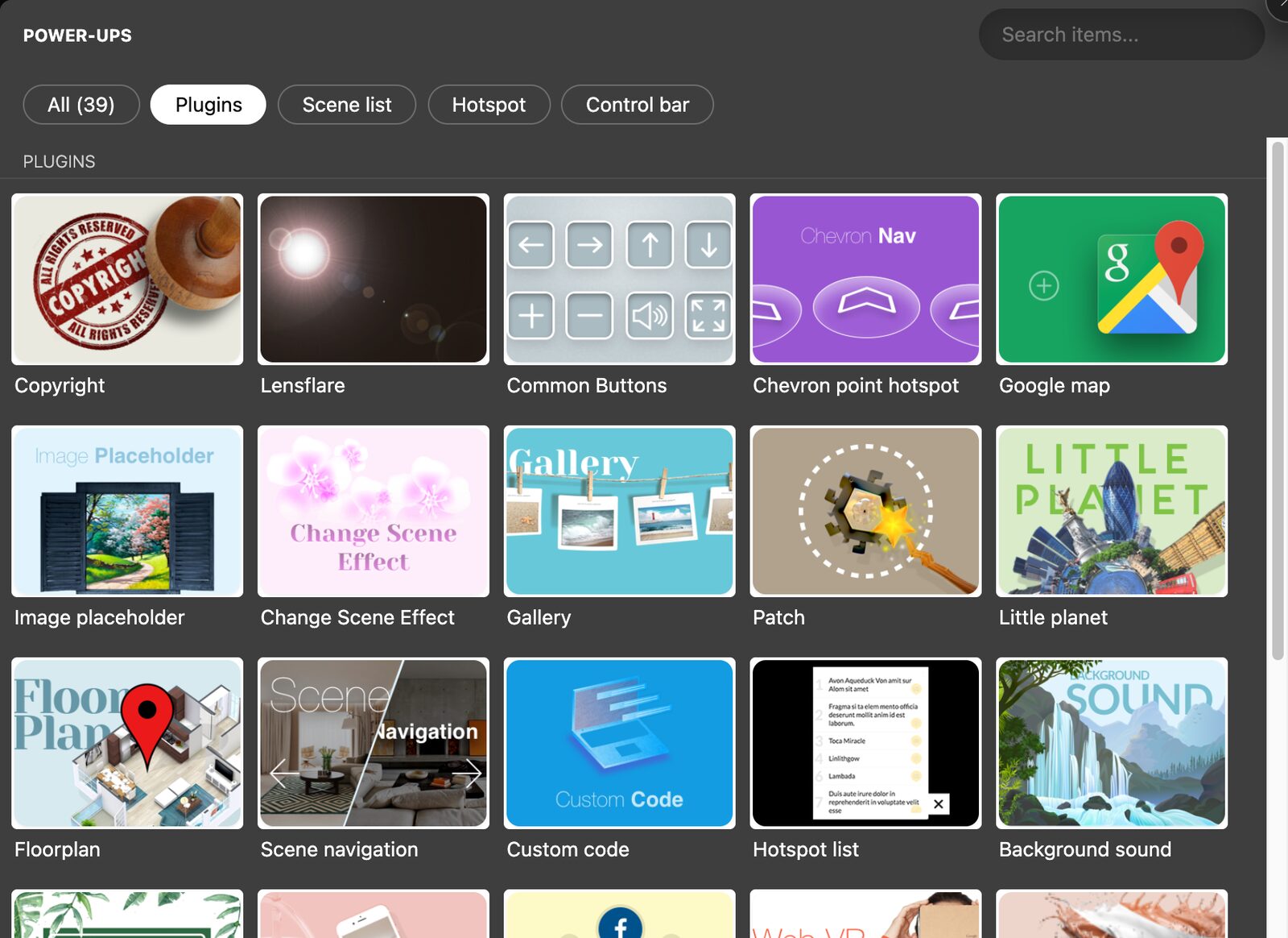 The Plugins tab of the Marketplace